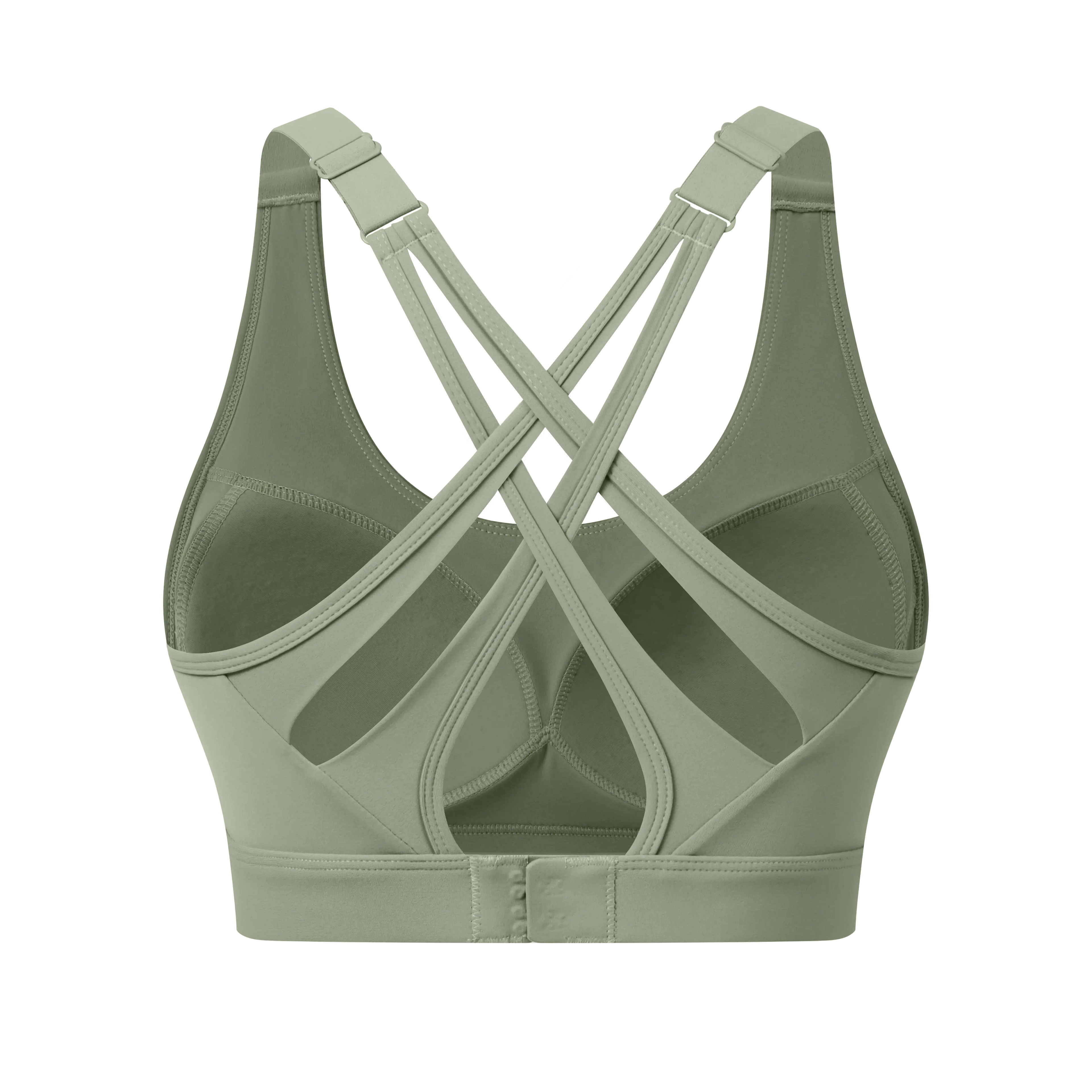 Women'S High Impact Sports Bras with Sewn in Pads,4 Row Adjustable Hook-Eye Closure,Crisscross Adjustable Straps Back,Soft and Comfortable Non-Removable Molded Cups,Women Workout Tops for Running Yoga