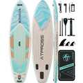 Summervibes Pro 10'6'' Inflatable Stand Up Paddle Board - Extra Wide 400Lbs Capacity, Anti-Slip Deck, Complete Premium Accessories Kit - Perfect for Yoga and Fishing!