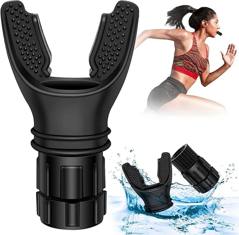 Breathing Trainer Respirator – adjustable resistance lung capacity trainer for athletes