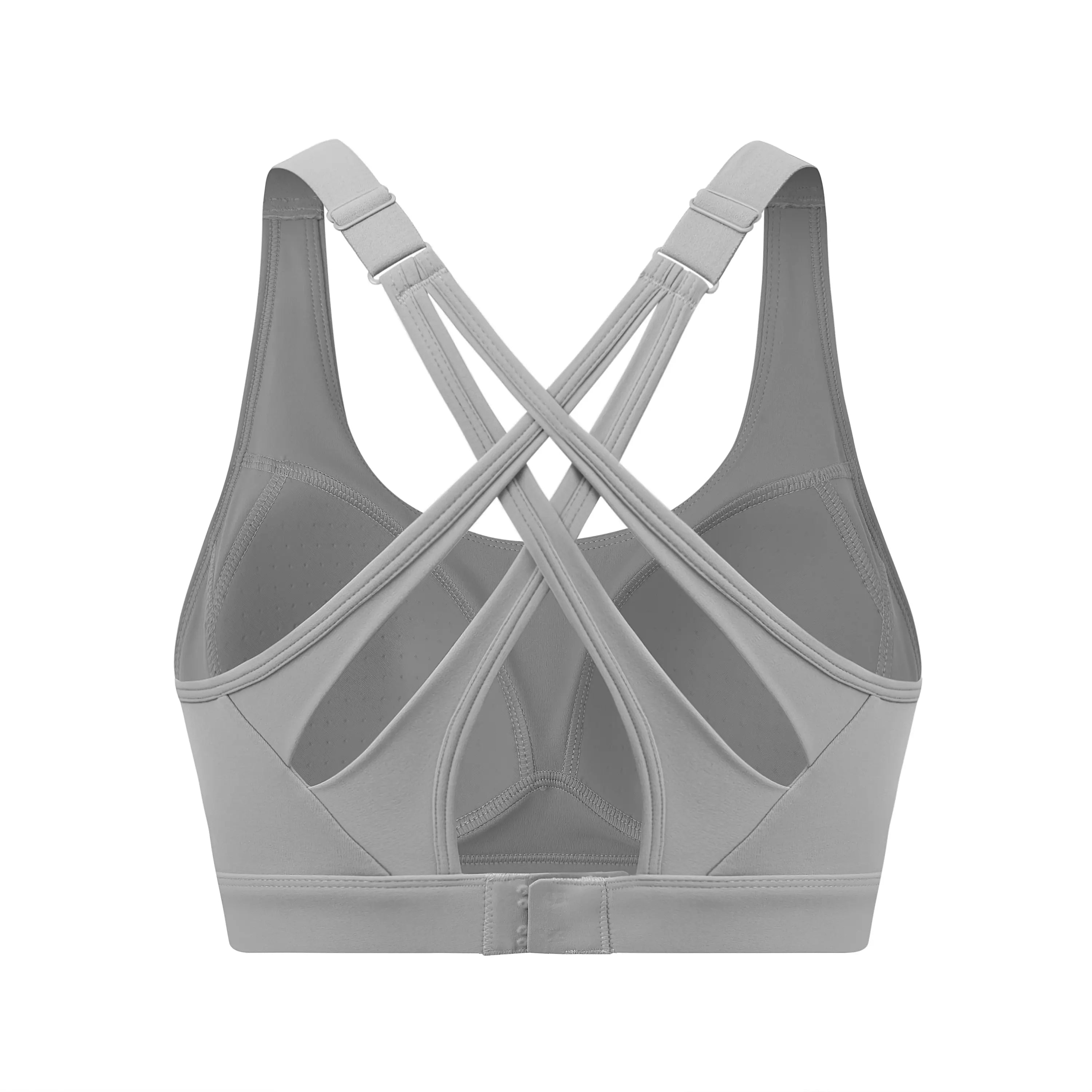 Women'S High Impact Sports Bras with Sewn in Pads,4 Row Adjustable Hook-Eye Closure,Crisscross Adjustable Straps Back,Soft and Comfortable Non-Removable Molded Cups,Women Workout Tops for Running Yoga