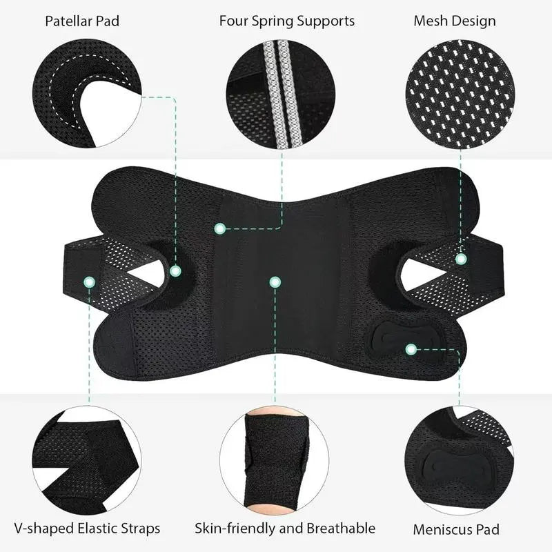 Knee Brace with Side Stabilizers for Meniscal Tear Knee Pain Arthritis Injuries Recovery, Breathable Adjustable Knee Support for Men and Women Visit the Galvaran Store