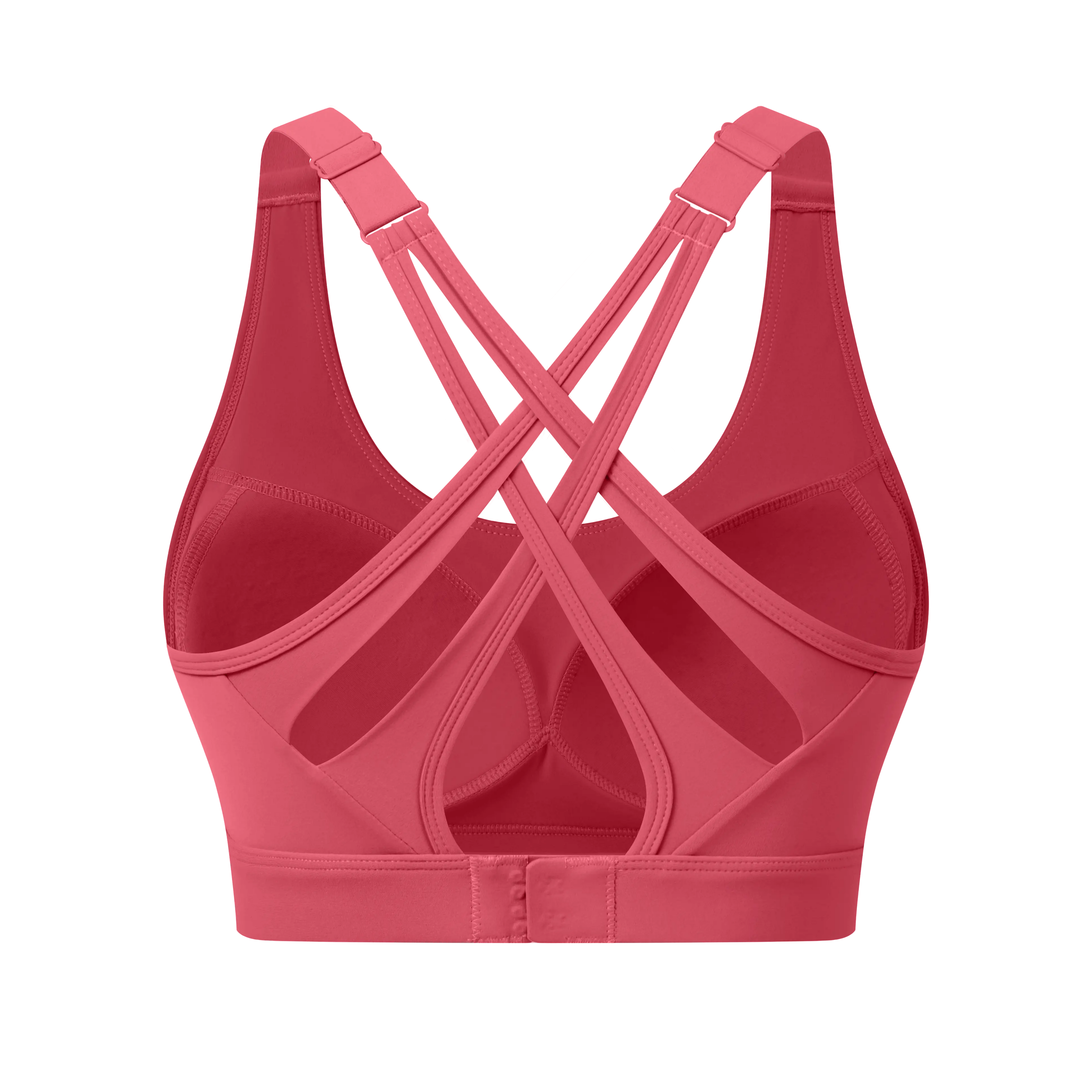 Women'S High Impact Sports Bras with Sewn in Pads,4 Row Adjustable Hook-Eye Closure,Crisscross Adjustable Straps Back,Soft and Comfortable Non-Removable Molded Cups,Women Workout Tops for Running Yoga